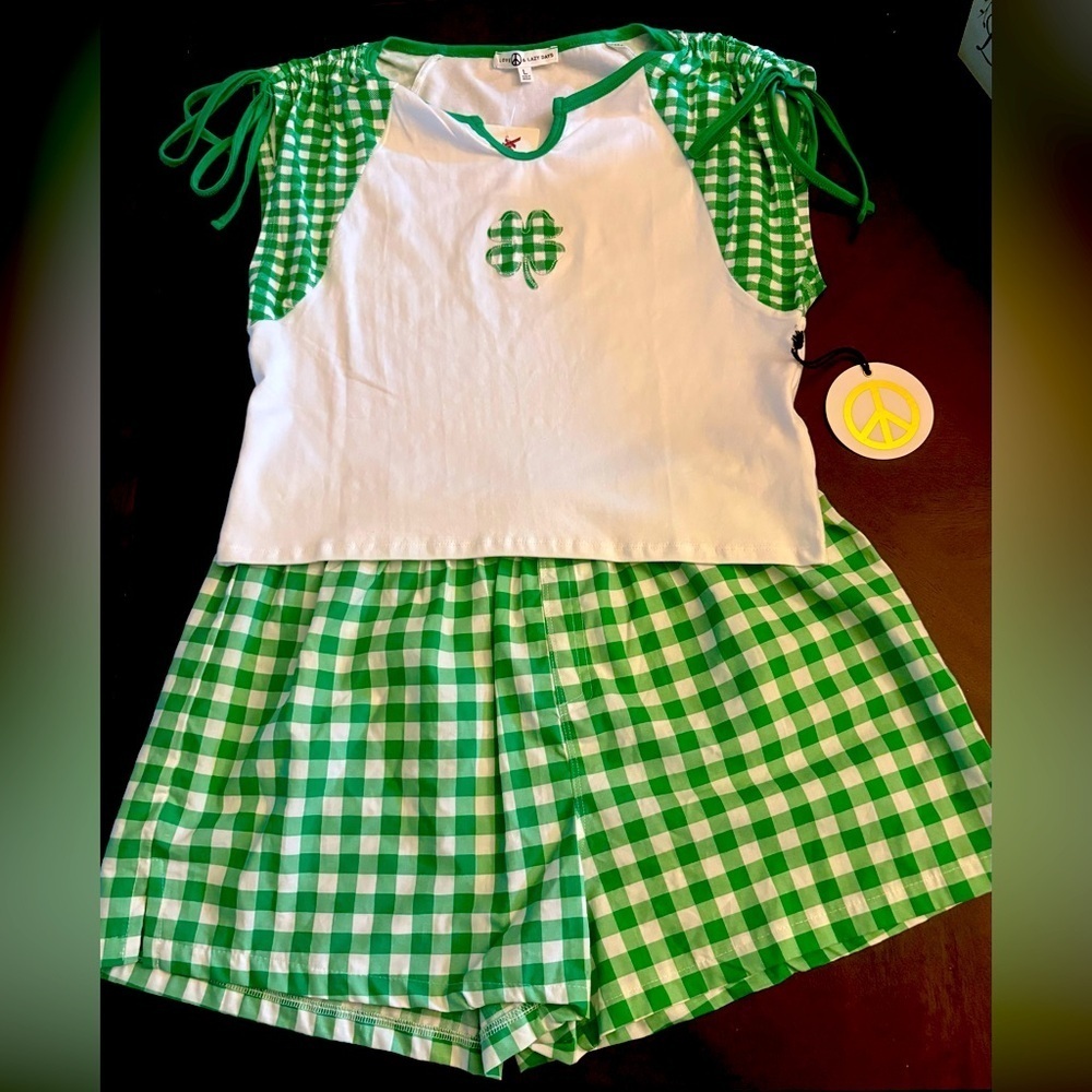 Love & Lazy Days Two Piece Lounge/PJ  Shorts Set